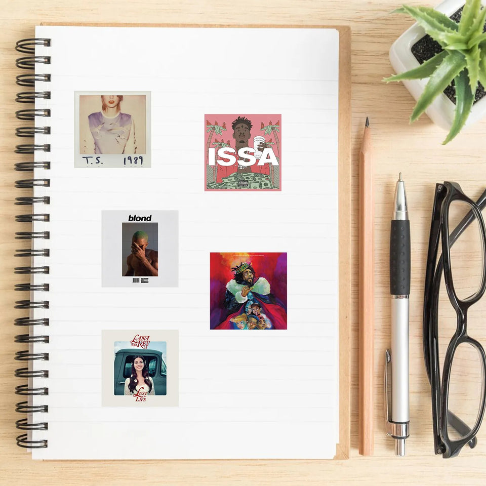 Ed Sheeran, Shawn Mendes, etc - 25/50PCS Singer Album Guitar Stickers