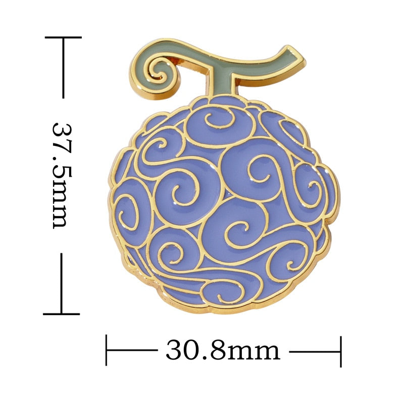 ONE PIECE Devil Fruit Lapel Pins Brooches