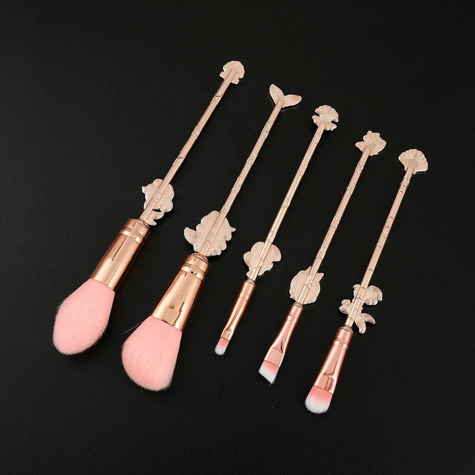 The Little Mermaid - 5pcs Makeup Brushes Set