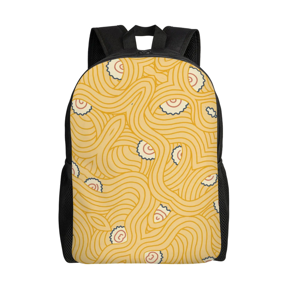 Naruto Eight Trigrams Sealing Emblem Backpack - Minimalist Nine-Tails Seal Symbol Canvas Bookbag - Black Anime Laptop Daypack for Students, Travel & Cosplay