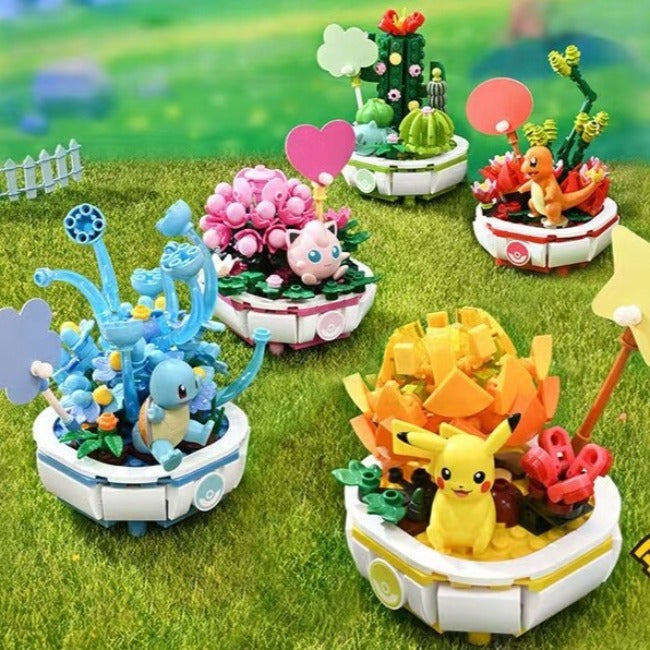 Pokemon Anime Potted Plants Building Blocks