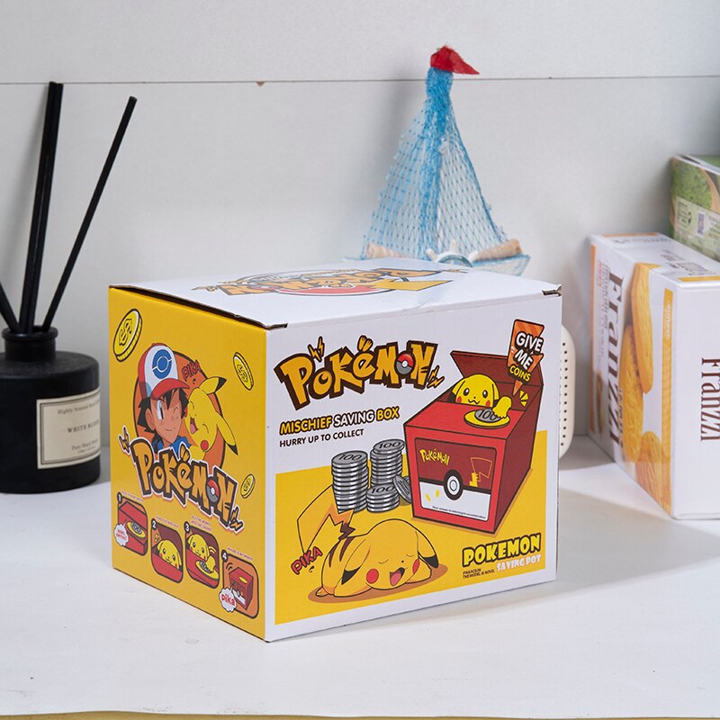 Pikachu Pokemon Action Figure Piggy Bank