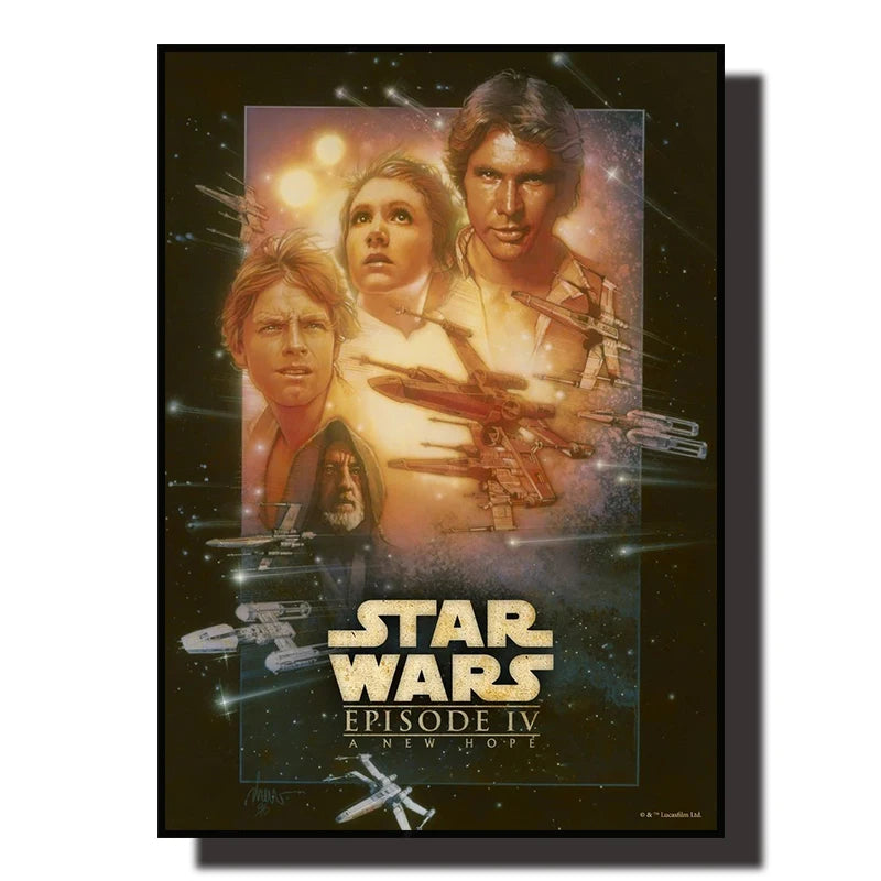 Star Wars Saga Canvas Wall Art – Retro Movie Posters & Minimalist Aesthetic Prints for Home Decor
