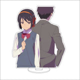 Your Name Anime Acrylic Standee Collection - Premium Taki & Mitsuha Timeline Variant Figures - Kimi no Na wa Kataware-doki Twilight Desk Decor - Romantic Manga Fan Gift Set for Bookshelf, Desk & Room Display