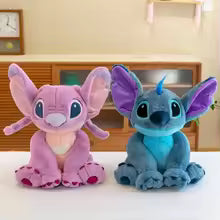 Large 30 - 75 cm Lilo &amp; Stitch Couple Plush Toys – Soft Pillow Dolls for Girls, Cute Disney Room Decor