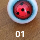 Naruto Sharingan & Mangekyou Sharingan Eyeball Prop Set - Realistic Uchiha Cosplay Eyeball Replicas - Itachi, Sasuke & Kakashi Eye Props for Anime Displays & Halloween