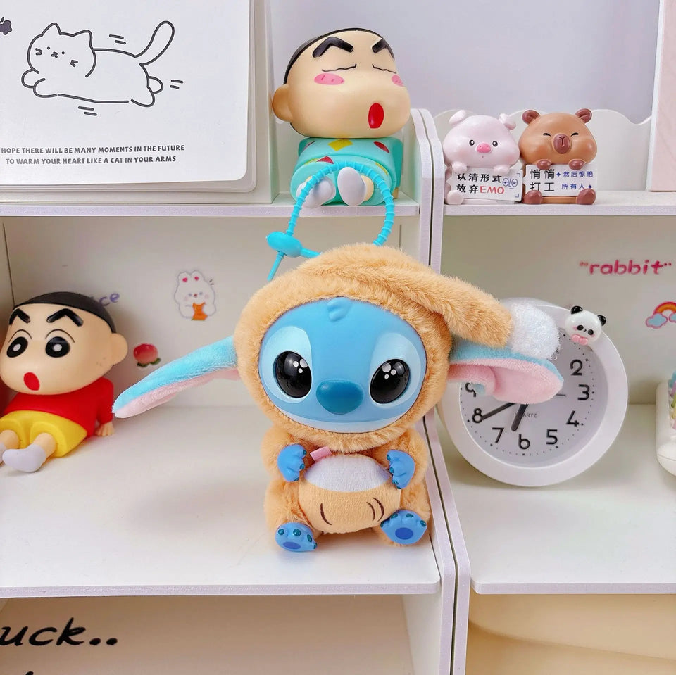 Stitch Plush Keychain – Cute Lilo & Stitch Keyring Doll, Kawaii Bag Pendant Gift for Girls