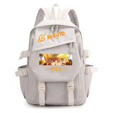 Anime Tactical Buckle Canvas Backpack - Leaf Village & Anbu Mask Graphic School Bookbag with Laptop Sleeve - Aesthetic Multi-Pocket Travel Rucksack for Students & Anime Fans