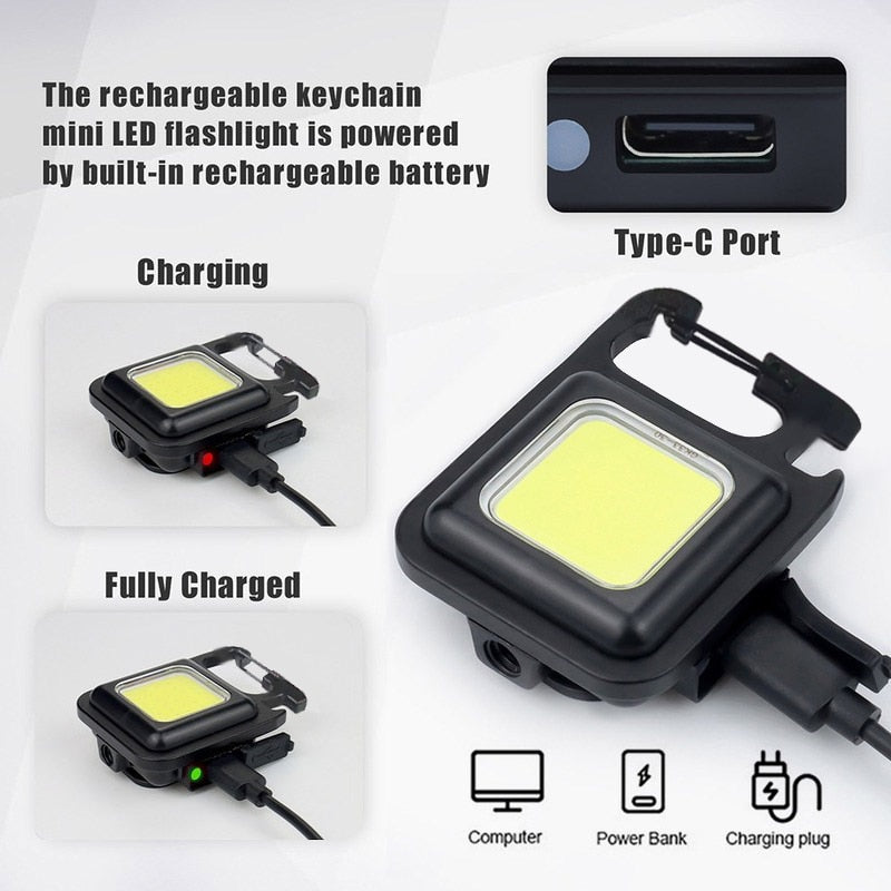 Emergency Camping Flashlight Keychain
