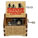 Stranger Things Alphabet Wall Hand-Crank Music Box - Vintage Laser-Engraved Wooden Keepsake - Classic Sci-Fi Mystery Movie Souvenir & Collector’s Gift