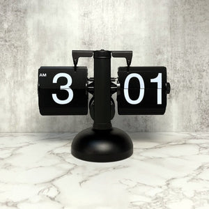 Vintage Flip Page Table Clock
