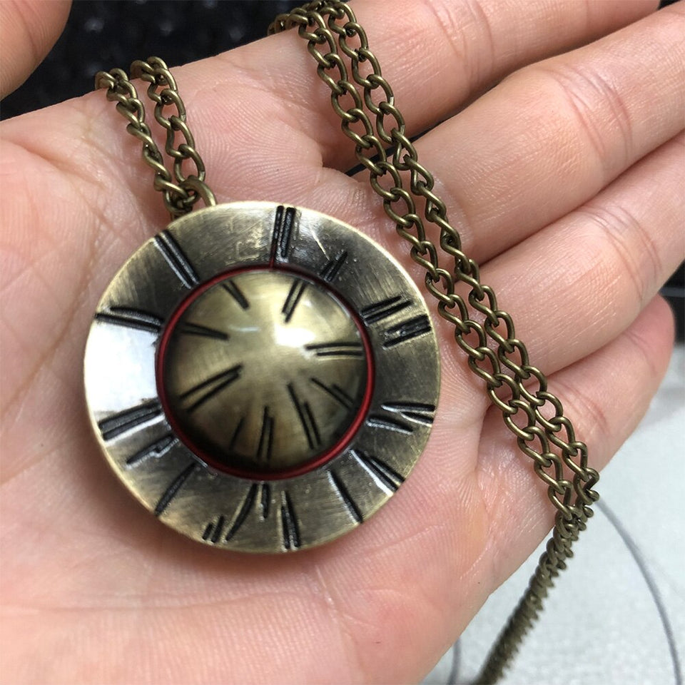 Vintage One Piece Luffy Hat Necklace Watch