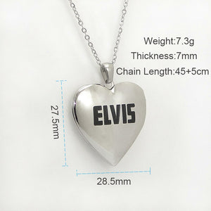 Elvis Presley - Heart Photo Locket Necklace