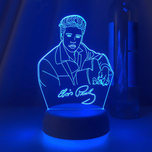Elvis Presley Figure - Led Night Light