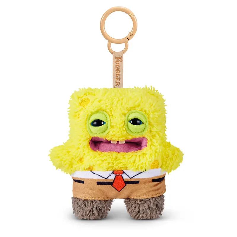 ZURU Fuggler x SpongeBob SquarePants Plush Collection - Limited Edition "Funny Ugly Monster" Keychains - Creepy-Cute Cartoon Collectibles - SpongeBob, Patrick, Squidward & Gary Editions