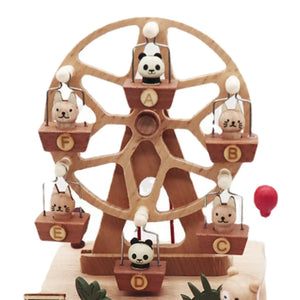 Carousel Windmill Wooden Music Box