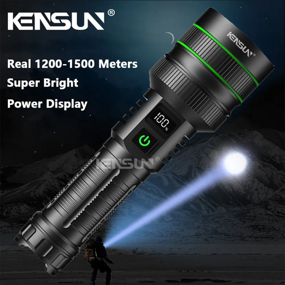 High Power LED Flashlight - USB Rechargeable great for Outdoor