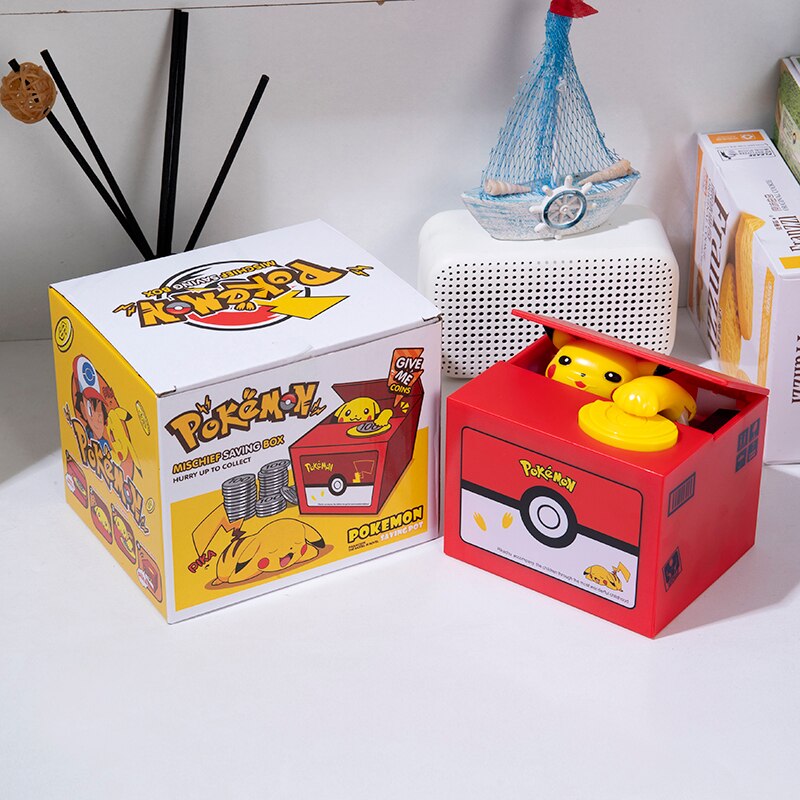 Pikachu Pokemon Action Figure Piggy Bank