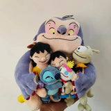 36cm Disney Lilo & Stitch Plush Set – Kawaii Jumba & Pleakley Soft Toys for Kids Gifts