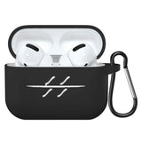 Anime Ninja Protective Silicone Case Cover for AirPods Pro / 1 & 2 / 3 - Shockproof Earphone Case with Carabiner Clip Featuring Akatsuki Cloud, Uchiha Crest & Rinnegan Seals - Gift for Anime Fans & Gamers