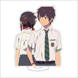 Your Name Anime Acrylic Standee Collection - Premium Taki & Mitsuha Timeline Variant Figures - Kimi no Na wa Kataware-doki Twilight Desk Decor - Romantic Manga Fan Gift Set for Bookshelf, Desk & Room Display
