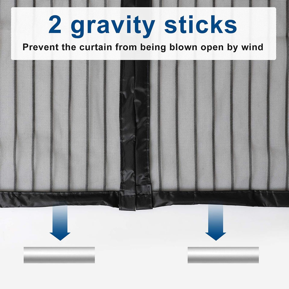 Automatic Closing Magnetic Mesh Curtain