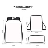 Naruto Tactical Ninja Graphic 3-Piece Backpack Set - Anime Laptop Bookbag with Matching Crossbody Lunch Bag & Pencil Case - 3-in-1 School Set for Students & Anime Fans
