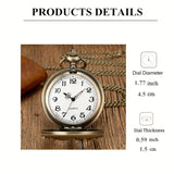 Vintage Chain Pocket Watch Best Gift for Father's Day