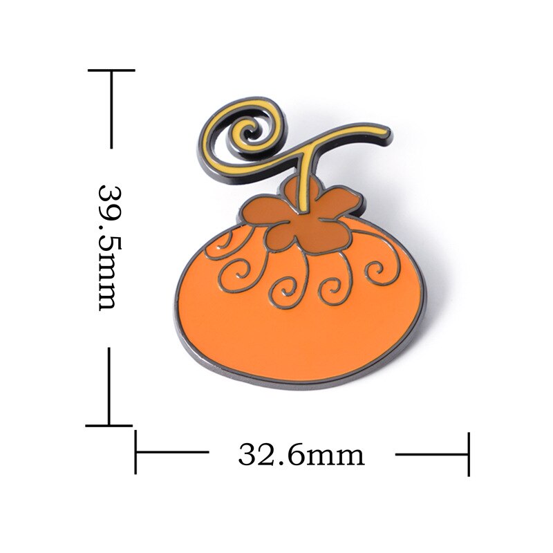 ONE PIECE Devil Fruit Lapel Pins Brooches