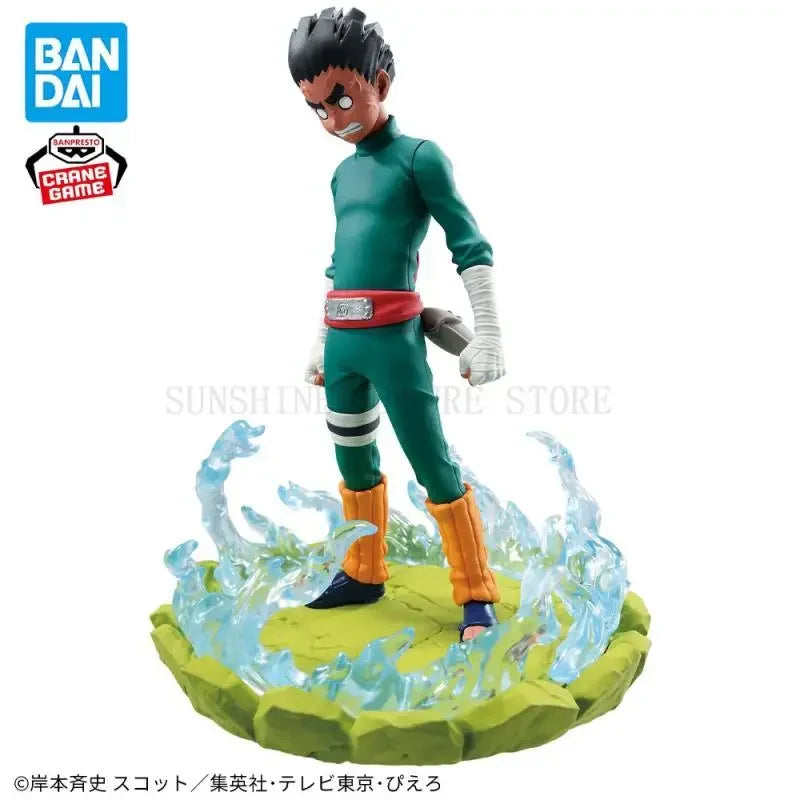 Naruto Memorable Saga Rock Lee Action Figure - Official Bandai Spirits Banpresto Statue with Dust Effect Base - Collectible Anime Desk Figure -12CM