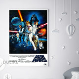 Star Wars: A New Hope (1977) Vintage Movie Poster – Premium Canvas Wall Art Print