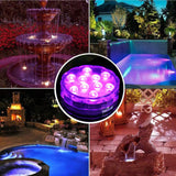10 LED Remote Controlled RGB Submersible Light