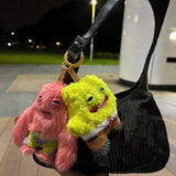 ZURU Fuggler x SpongeBob SquarePants Plush Collection - Limited Edition "Funny Ugly Monster" Keychains - Creepy-Cute Cartoon Collectibles - SpongeBob, Patrick, Squidward & Gary Editions