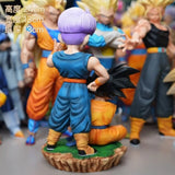 Anime Saiyan Goten and Trunks Diorama Figure - 24cm Premium Kid Goten & Trunks Soft-Haired Action Statue - Collectible Z Battle Universe Model - Nostalgic Manga Fan Gift for Shelf Display - (24CM)