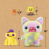 ZURU Fuggler x SpongeBob SquarePants Plush Collection - Limited Edition "Funny Ugly Monster" Keychains - Creepy-Cute Cartoon Collectibles - SpongeBob, Patrick, Squidward & Gary Editions