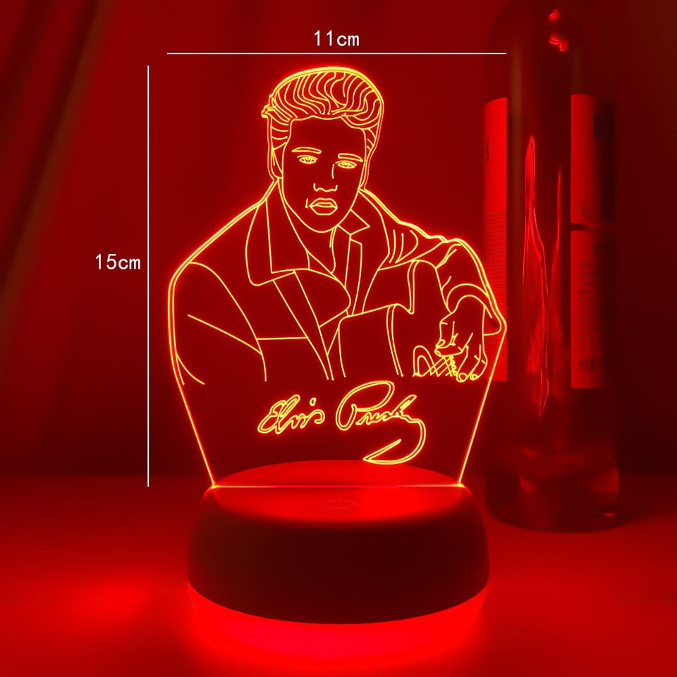 Elvis Presley Figure - Led Night Light