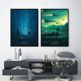 Star Wars Saga Canvas Wall Art – Retro Movie Posters & Minimalist Aesthetic Prints for Home Decor