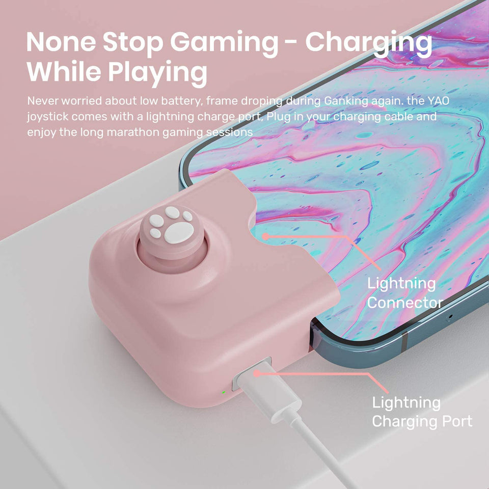 Kawaii Pink Plug In Game Control Joystick