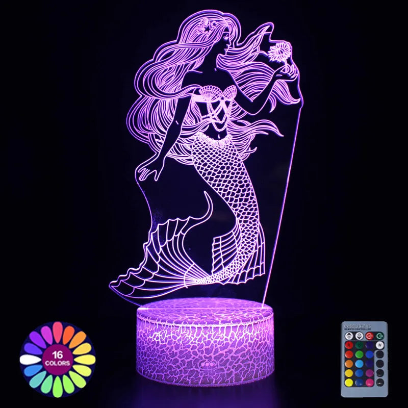 The Little Mermaid - Acrylic Night Light