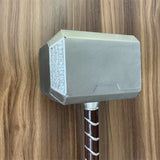 Thor Mjolnir Hammer Prop Replica - Life-Size Metallic Foam/Resin Mjolnir Hammer - Marvel Superhero Cosplay Weapon, Costume Prop & Desk Display for Fans & Collectors