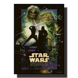Star Wars Saga Canvas Wall Art – Retro Movie Posters & Minimalist Aesthetic Prints for Home Decor