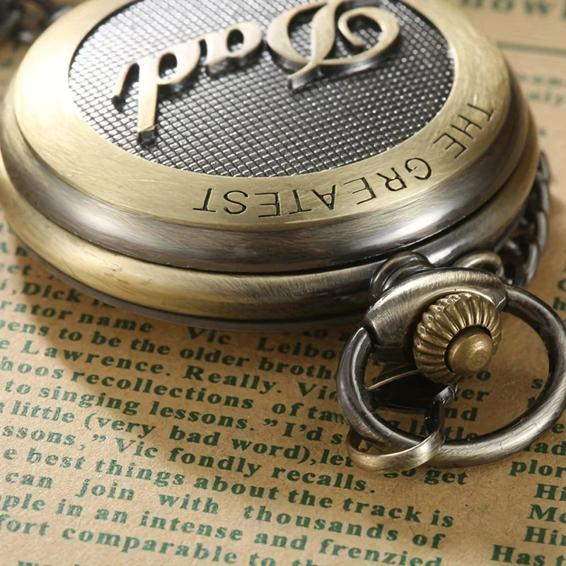 Vintage Chain Pocket Watch Best Gift for Father's Day