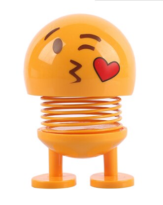 Funny Shaking Emoji Head Car Accessories