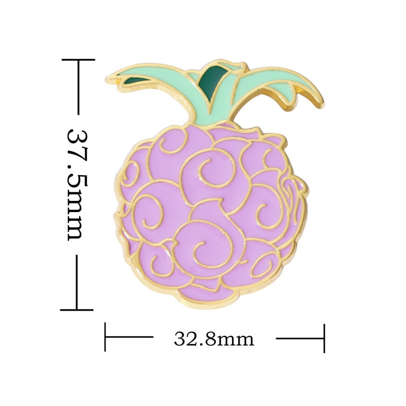ONE PIECE Devil Fruit Lapel Pins Brooches