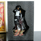 Premium Anime Shadow Ninja Collectible Statue - High-Detail Shadow Operative Warrior Action Figure - Elite Assassin PVC Figure with Katana Sword, Mask & Flame Base - Gift for Manga Fans, PC Setup & Shelf Display - (23CM)