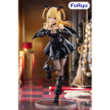 Anime Gothic Pop-Idol Scale Figure - Cute Misa Amane Succubus Bat Wing Statue - Blonde Twintail Finger Heart Pose Dress Model - Premium Kawaii Desk Decor & Manga Collector Gift