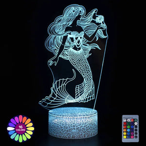 The Little Mermaid - Acrylic Night Light