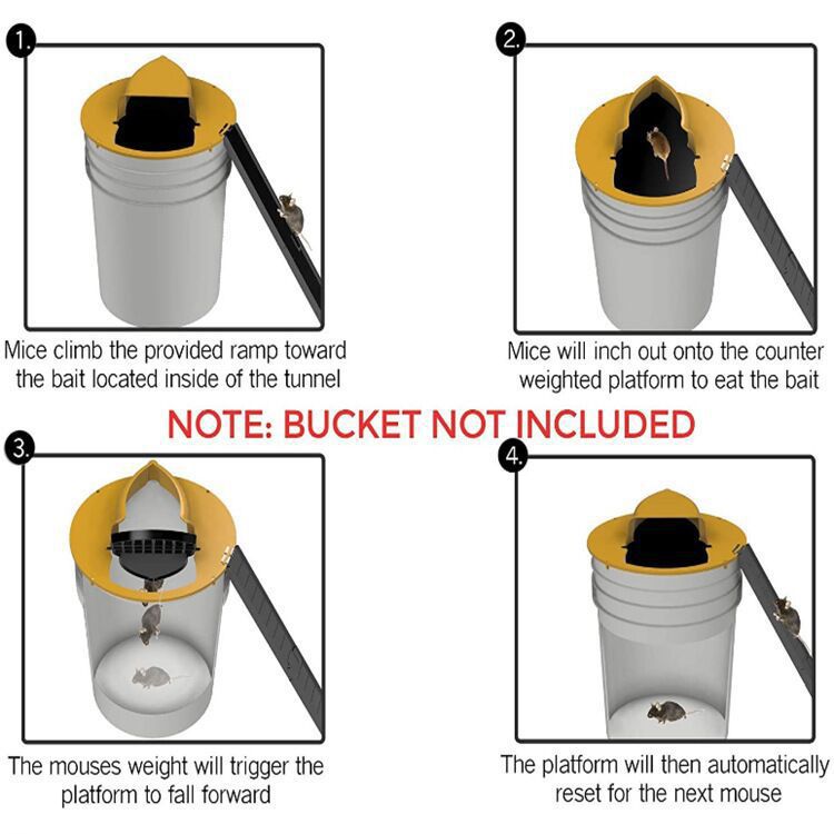 Smart Mouse Trap Plastic Bucket Lid