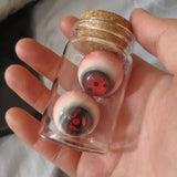 Naruto Sharingan & Mangekyou Sharingan Eyeball Prop Set - Realistic Uchiha Cosplay Eyeball Replicas - Itachi, Sasuke & Kakashi Eye Props for Anime Displays & Halloween