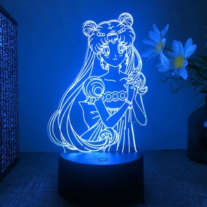 Anime Sailor Moon Colorful Led Night Light
